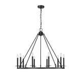 Millennium Lighting Florence 6 Light Chandelier Ceiling Fixture in Matte Black