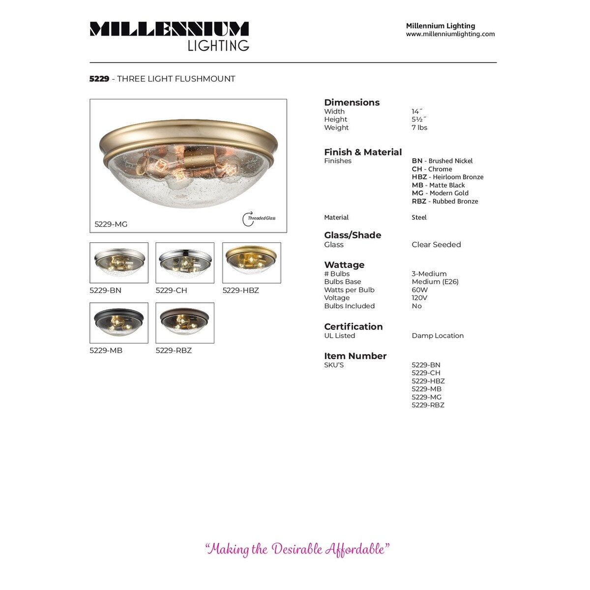 Millennium lighting inc hotsell