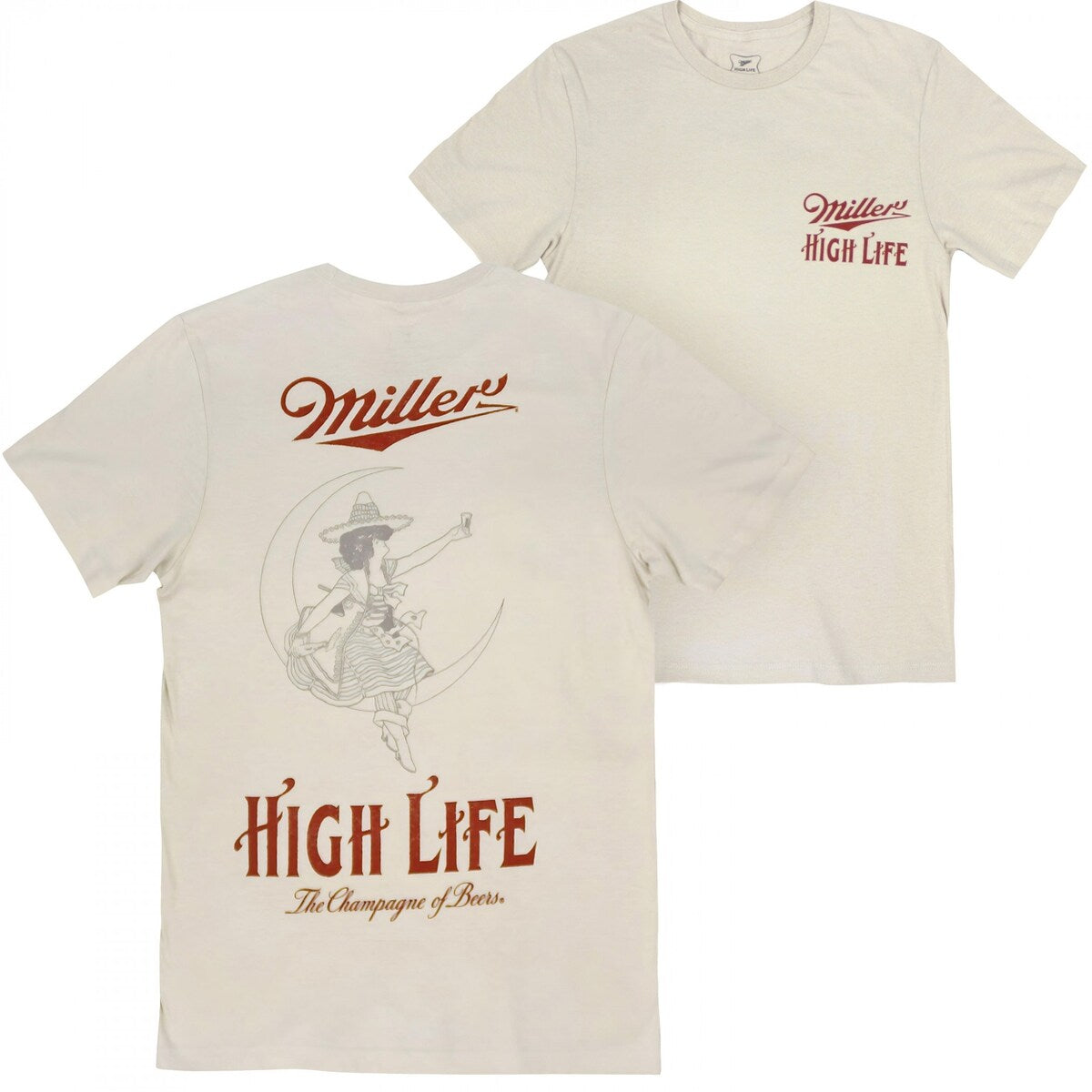 Miller High Life Girl In The Moon TShirt