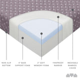 Milliard Memory Foam Futon Mattress - Grey - Full