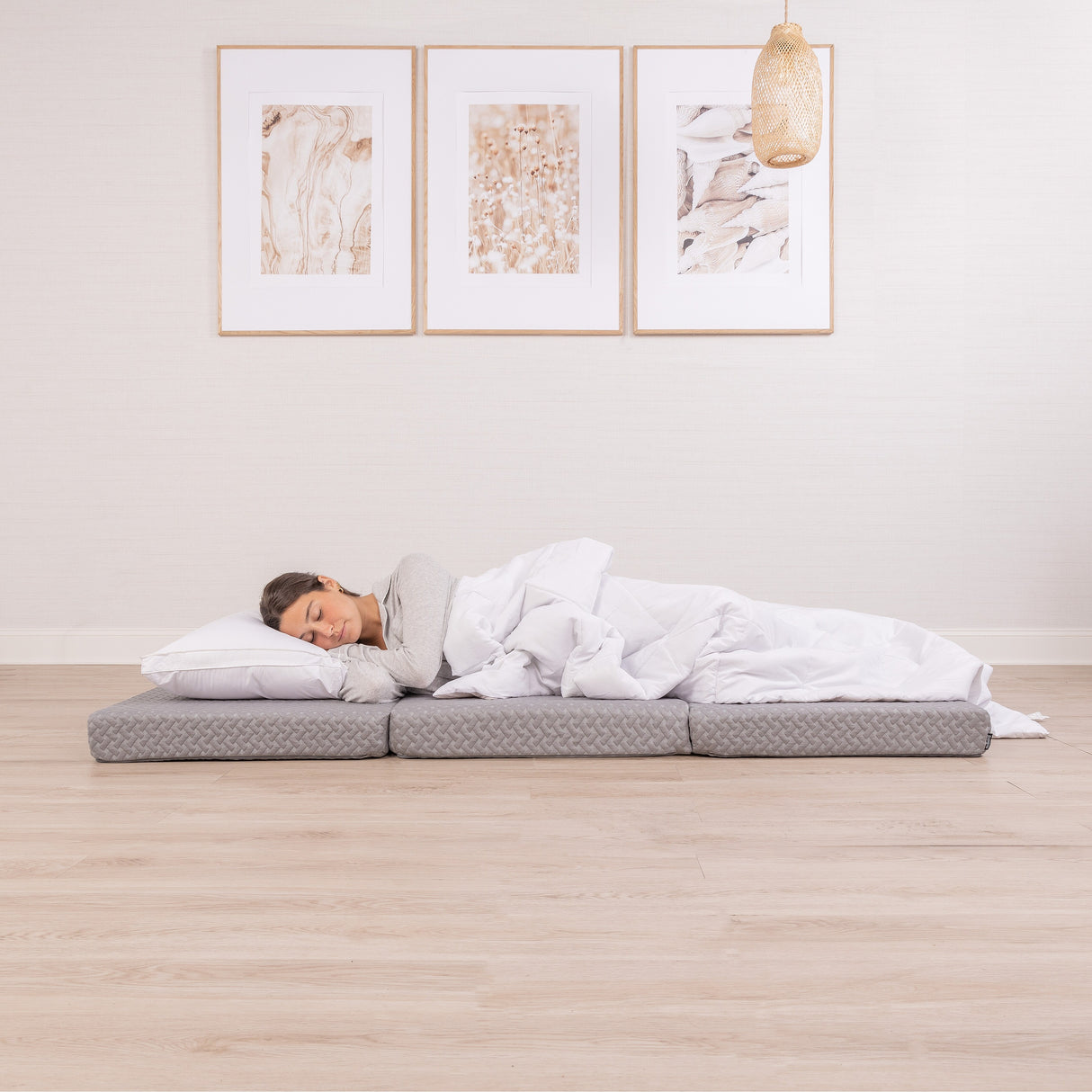 Milliard Premium Folding Mattress, Memory Foam Tri Fold with Waterproof Washable Cover, Single Size (75"x25"x4)