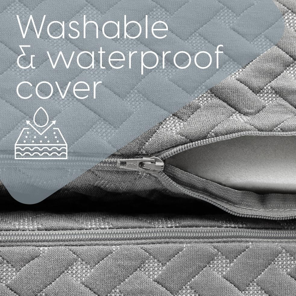 Milliard Premium Folding Mattress, Memory Foam Tri Fold with Waterproof Washable Cover, Single Size (75"x25"x4)