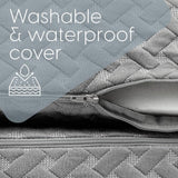 Milliard Premium Folding Mattress, Memory Foam Tri Fold with Waterproof Washable Cover, Single Size (75"x25"x4)