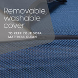 Milliard Tri-Fold Foam Folding Mattress and Sofa Bed for Guests (cot)