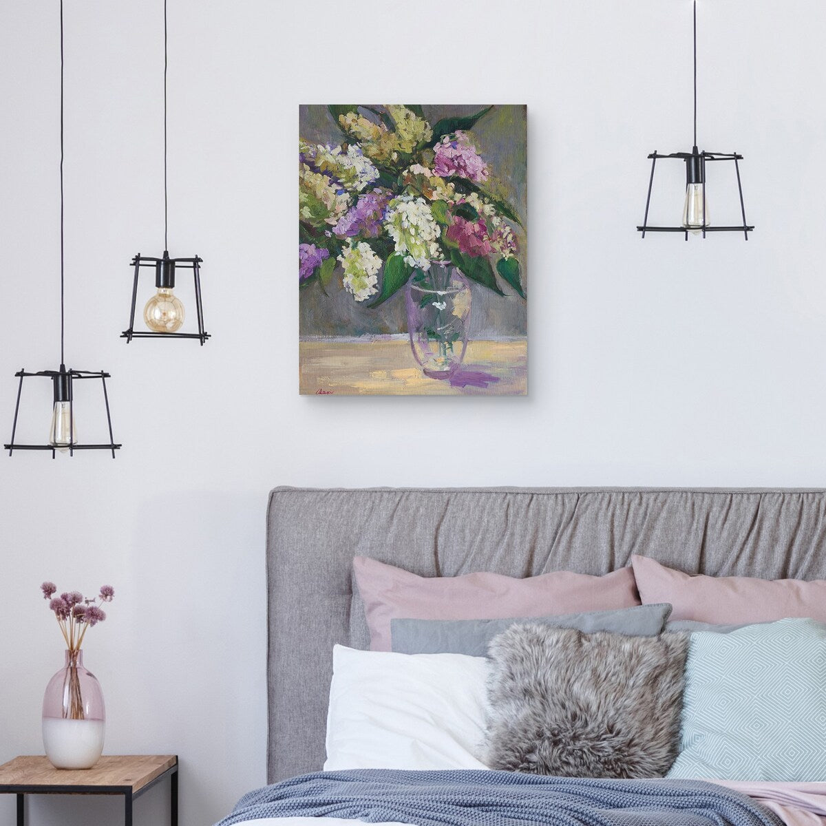 Millies Lilacs by Alexi Fine Canvas Art Print