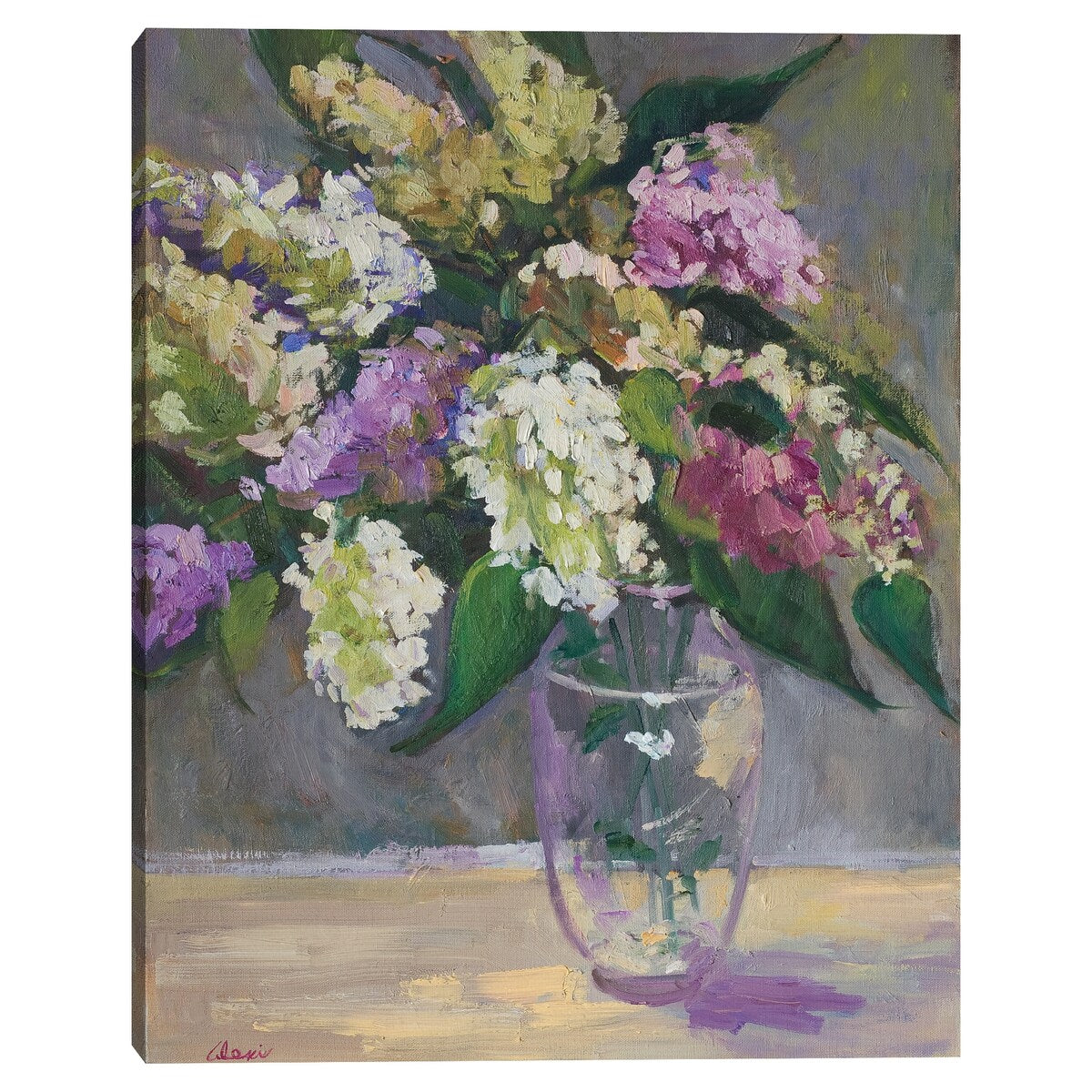 Millies Lilacs by Alexi Fine Canvas Art Print