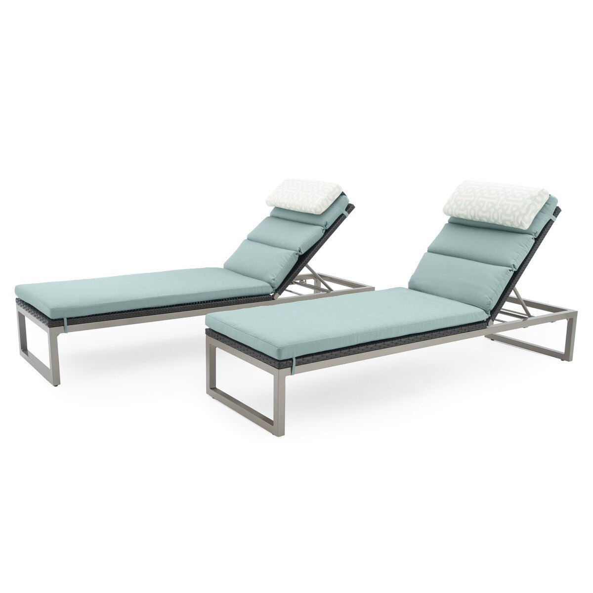 Milo Espresso 18 Piece Sunbrella Outdoor Patio Estate Set