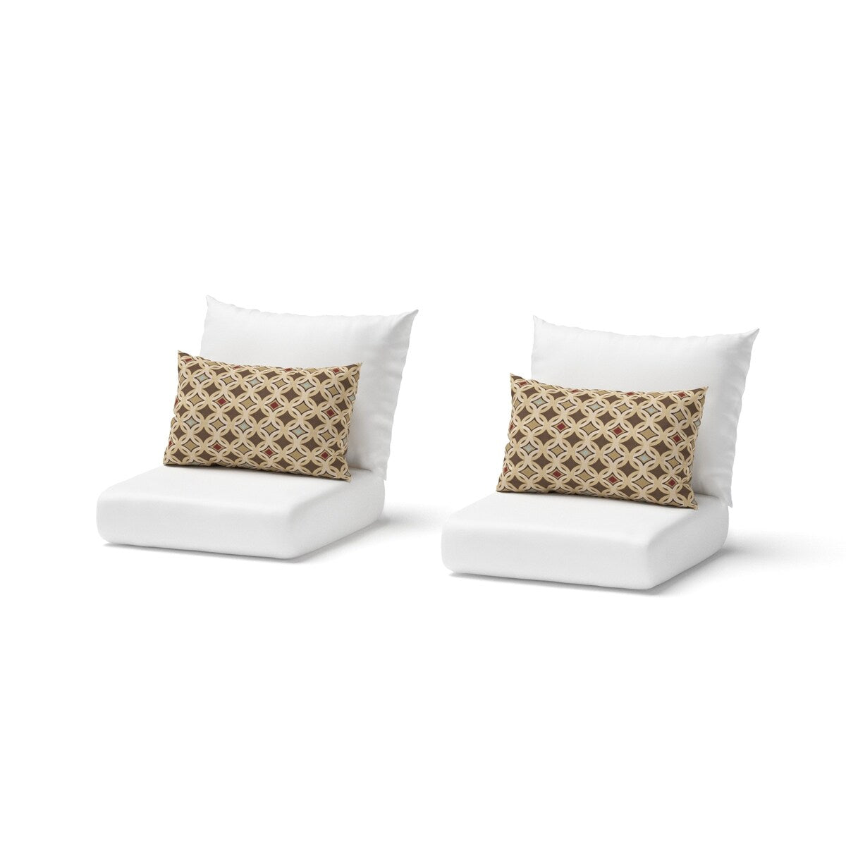Milo Espresso 3 Piece Sunbrella Outdoor Patio Club Chairs and Side Table