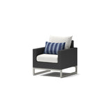 Milo Espresso 3 Piece Sunbrella Outdoor Patio Club Chairs and Side Table