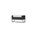 Milo Espresso 7 Piece Sunbrella Outdoor Patio Motion Fire Set
