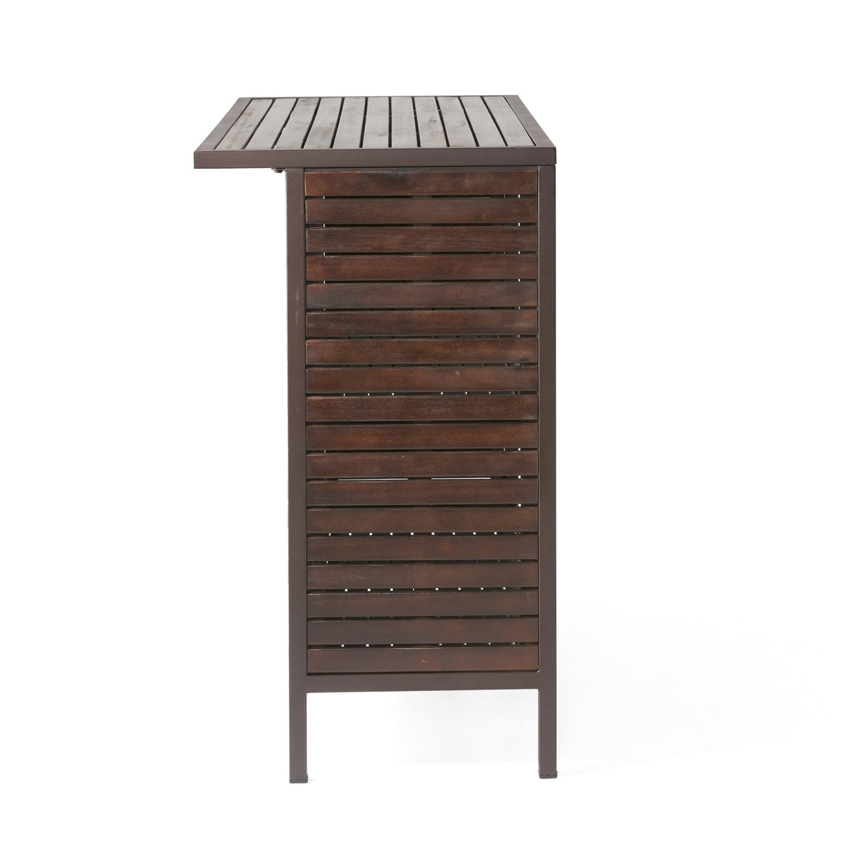 Milos Outdoor Acacia Wood Bar Table by Christopher Knight Home - N/A