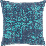 Carbon Loft Distressed Damask Throw Pillow