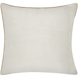 Mina Victory Luminescence Geometric Lattice Gold Throw Pillow by Nourison (18-Inch X 18-Inch)