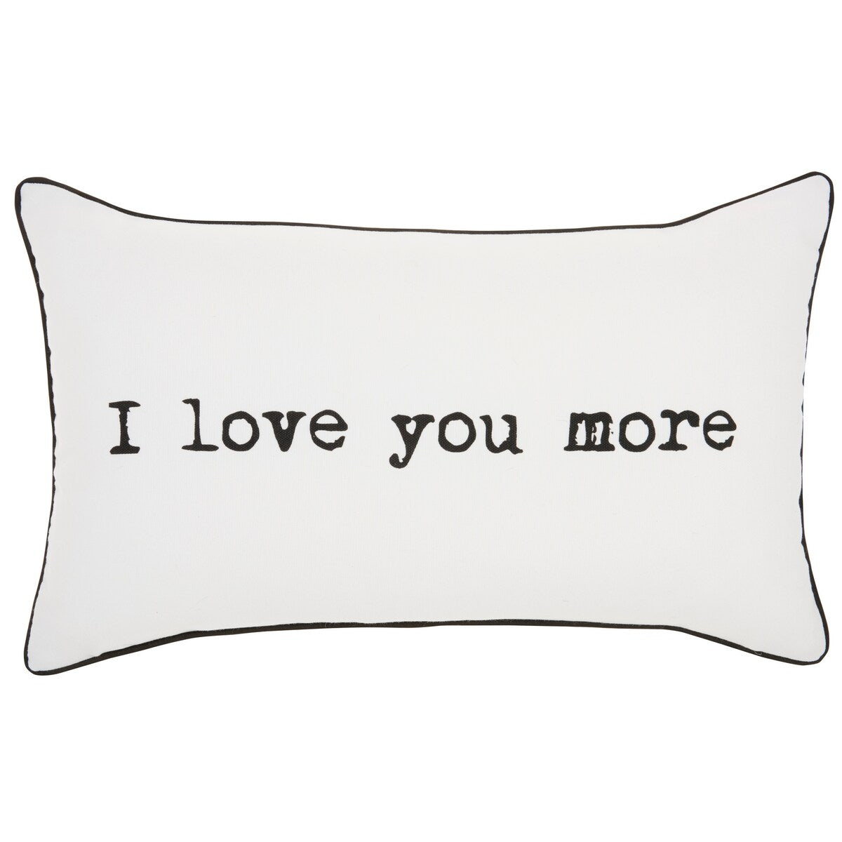 Mina Victory Trendy, Hip, New-Age White Throw Pillow , ( 12" x 20" )