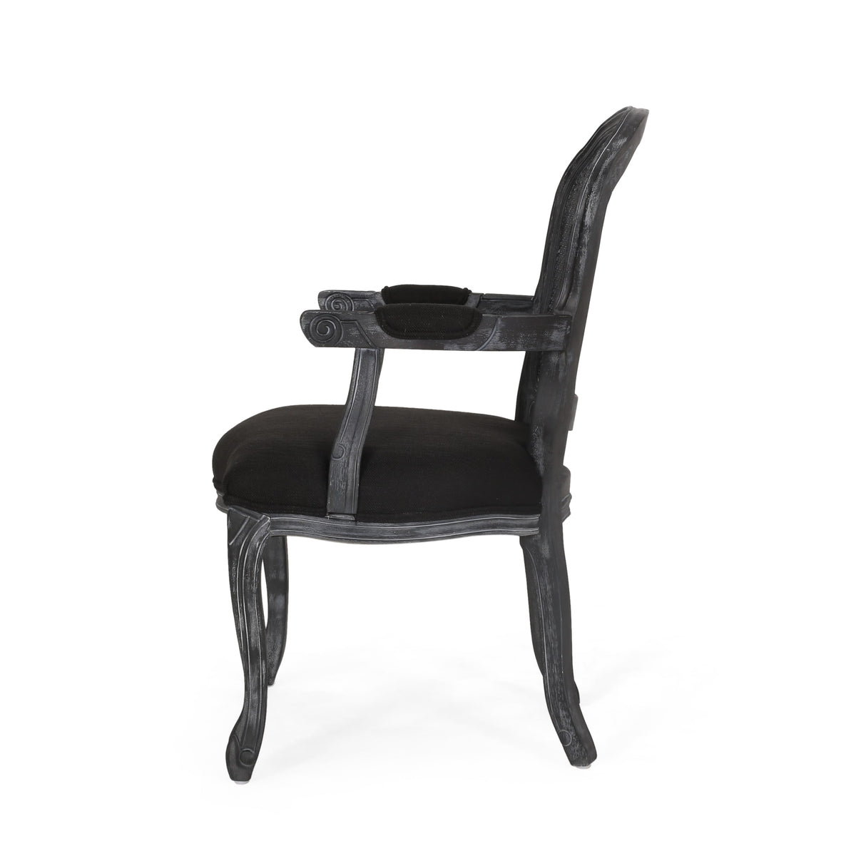 Mina Wood and Cane Upholstered Dining Chair by Christopher Knight Home