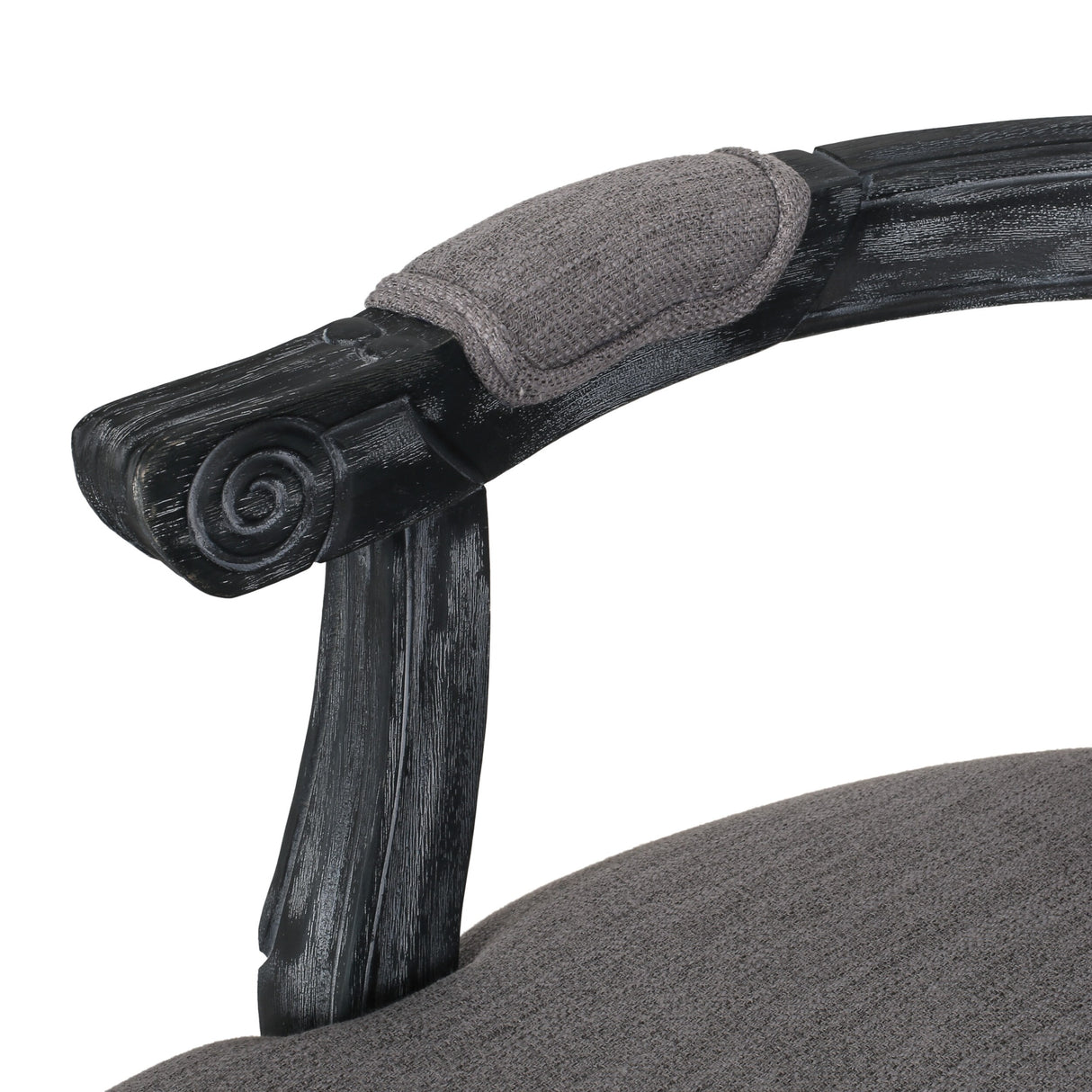 Mina Wood and Cane Upholstered Dining Chair by Christopher Knight Home