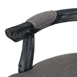 Mina Wood and Cane Upholstered Dining Chair by Christopher Knight Home