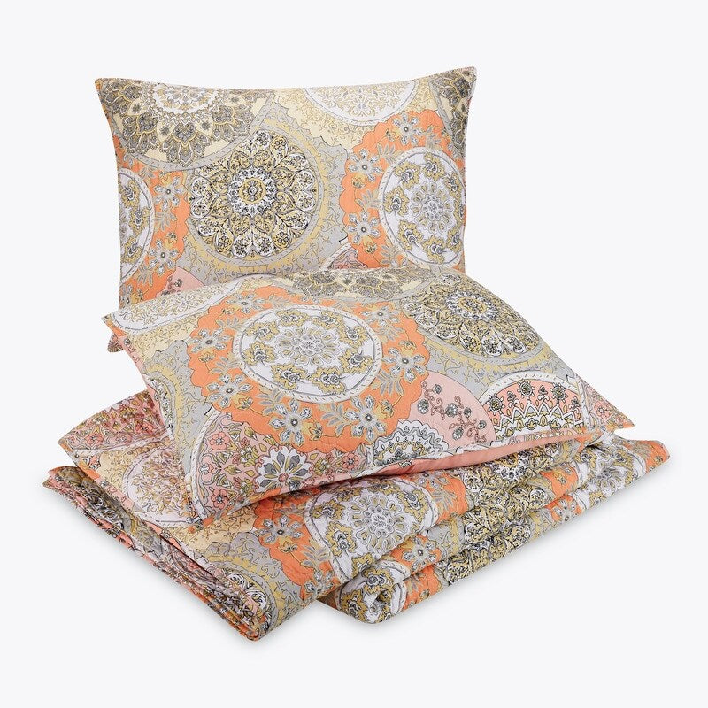 Jessica Simpson Minari Medallion 3-Piece Microfiber Quilt Set