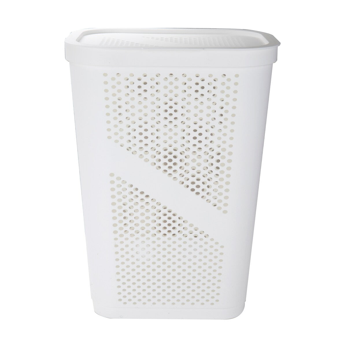 Mind Reader 60L Slim Laundry Hamper, Clothes Basket, Lid, Ventilated, Plastic, 17.25"L x 13.75"W x 23.5"H, 2-Pack
