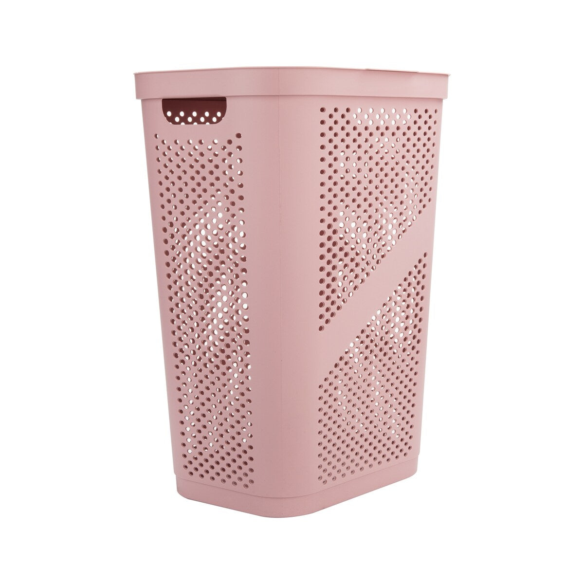 Mind Reader 60L Slim Laundry Hamper, Clothes Basket, Lid, Ventilated, Plastic, 17.25"L x 13.75"W x 23.5"H, 2-Pack