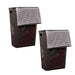 Mind Reader 60L Slim Laundry Hamper, Clothes Basket, Lid, Ventilated, Plastic, 17.25"L x 13.75"W x 23.5"H, 2-Pack