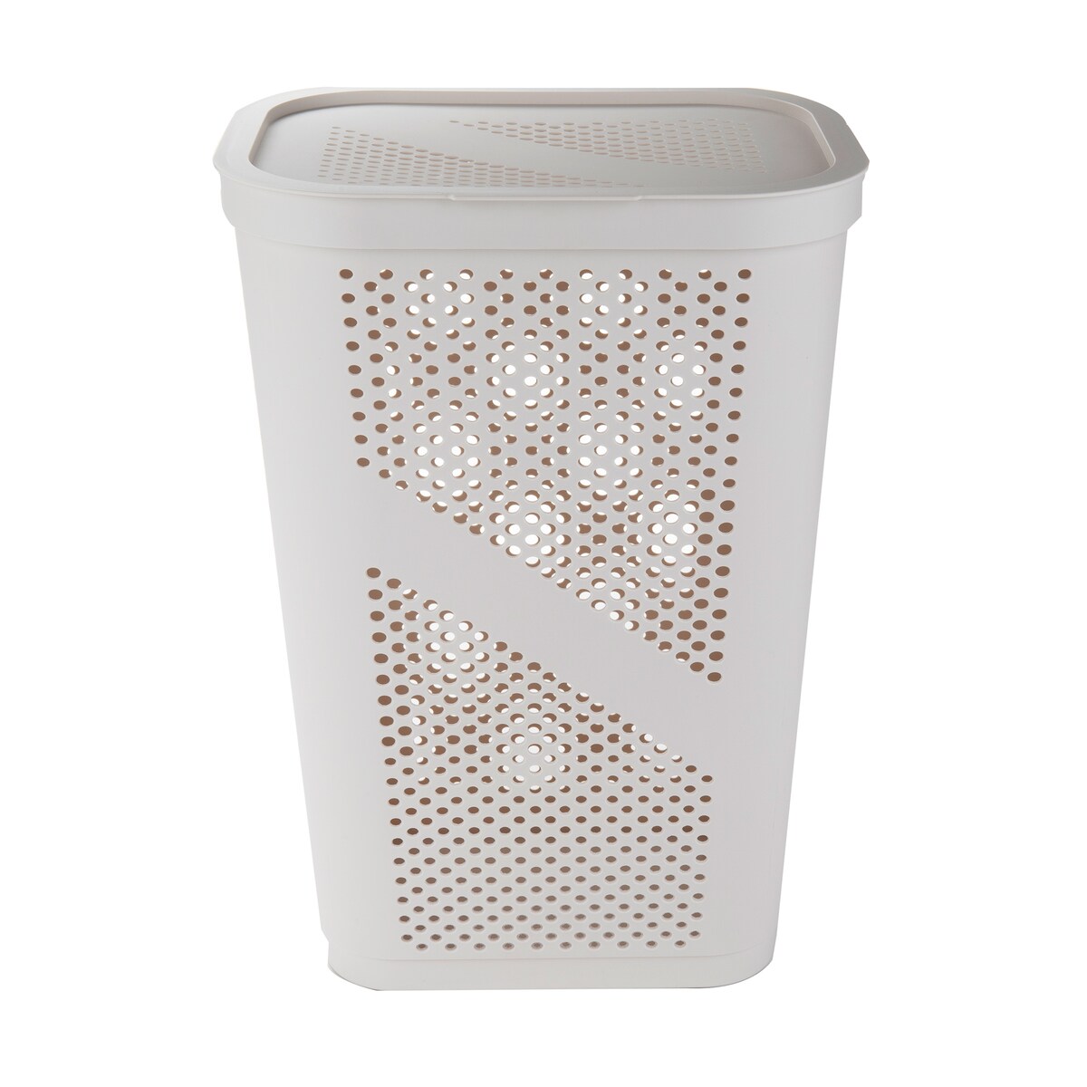Mind Reader 60L Slim Laundry Hamper, Clothes Basket, Lid, Ventilated, Plastic, 17.25"L x 13.75"W x 23.5"H, 2-Pack