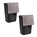Mind Reader 60L Slim Laundry Hamper, Clothes Basket, Lid, Ventilated, Plastic, 17.25"L x 13.75"W x 23.5"H, 2-Pack