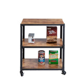 Mind Reader 'Charm' 3 Tier Wood/Metal Utility Cart