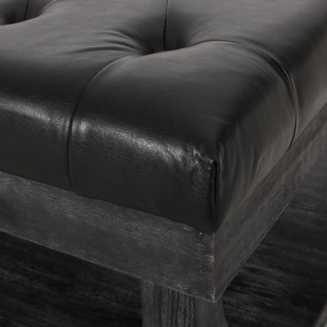 Mineola Contemporary Upholstered Rectangular Ottoman by Christopher Knight Home
