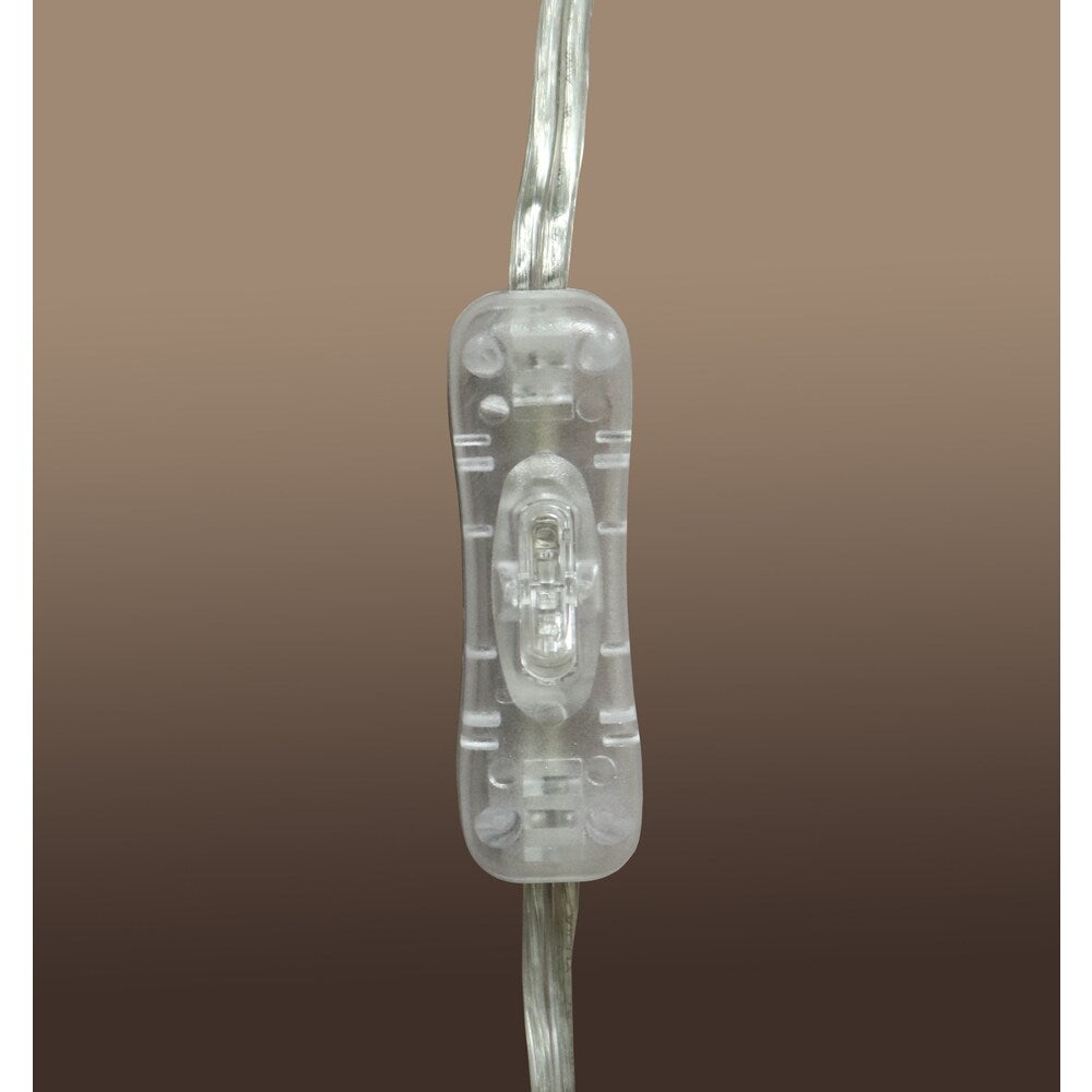 Mineya 4-light White 17-inch Chrome Swag Lamp