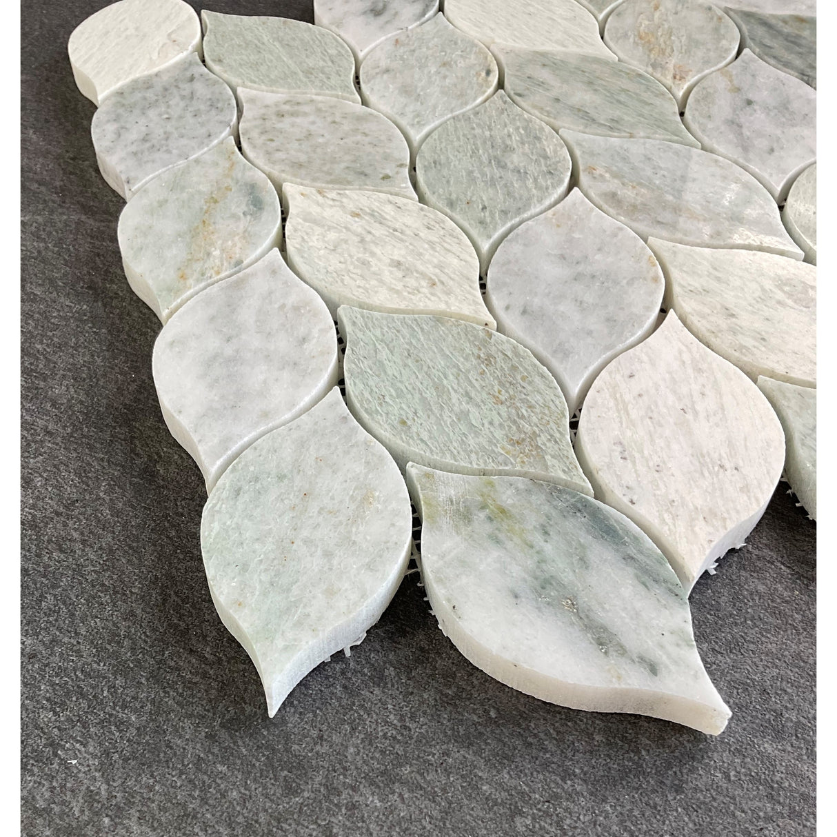 Marble Leaf Pattern Wall & Floor Mosaic Tiles