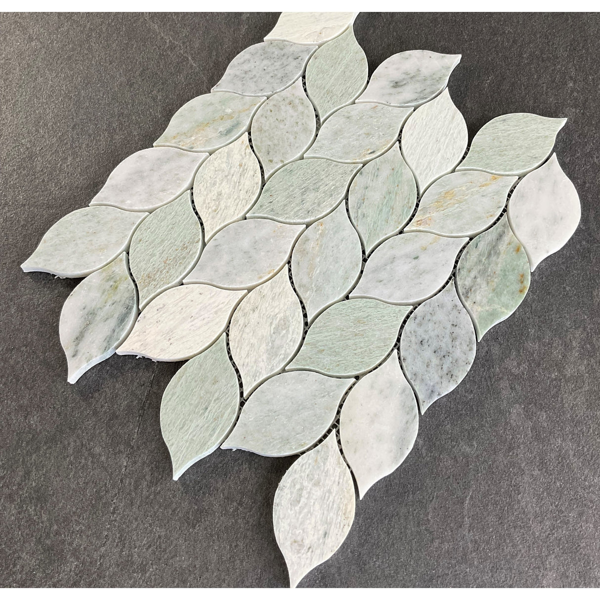 Marble Leaf Pattern Wall & Floor Mosaic Tiles