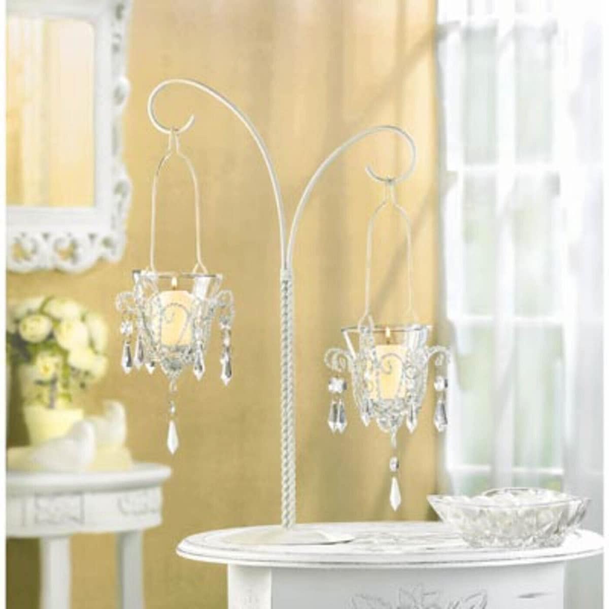 Mini Chandelier Votive Holder Stand