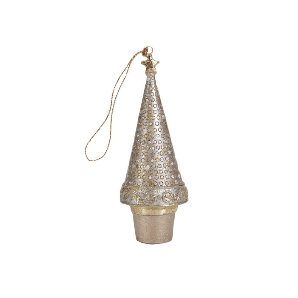 Mini Dot Cone Tree Ornaments (Set of 6)