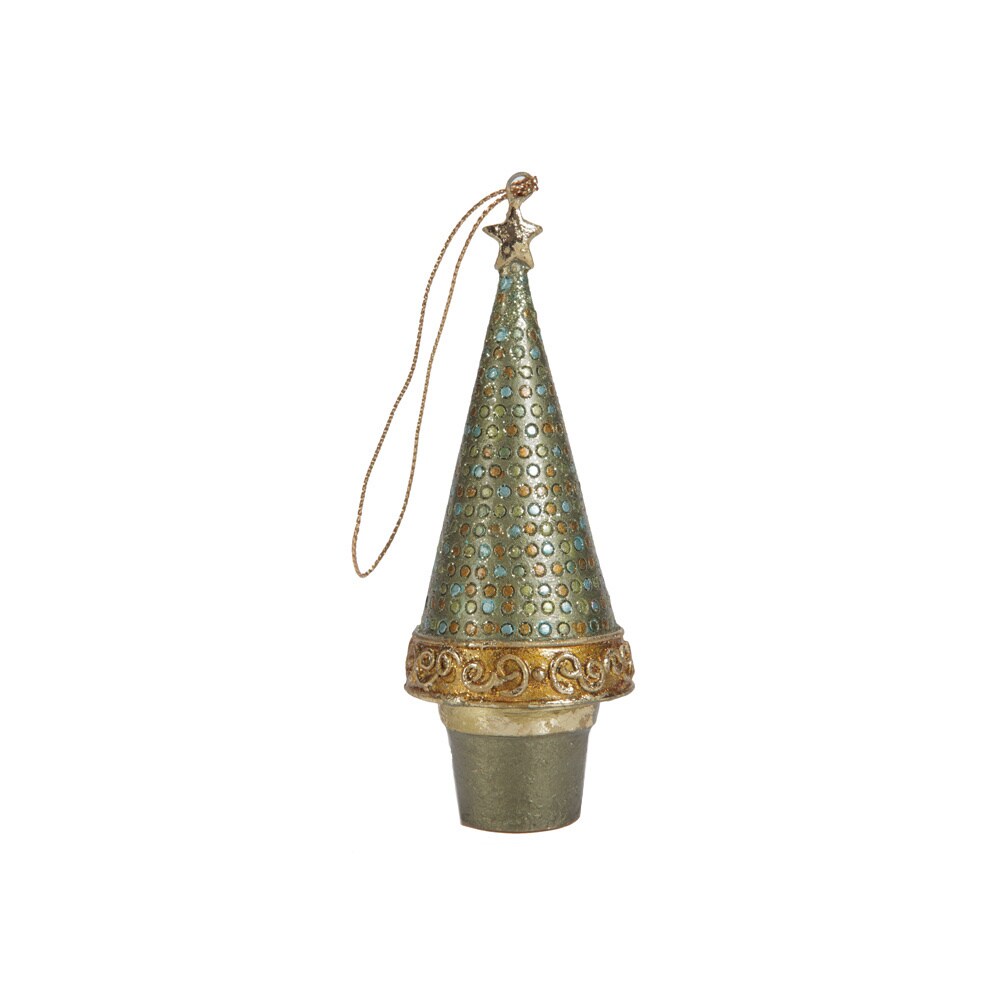 Mini Dot Cone Tree Ornaments (Set of 6)