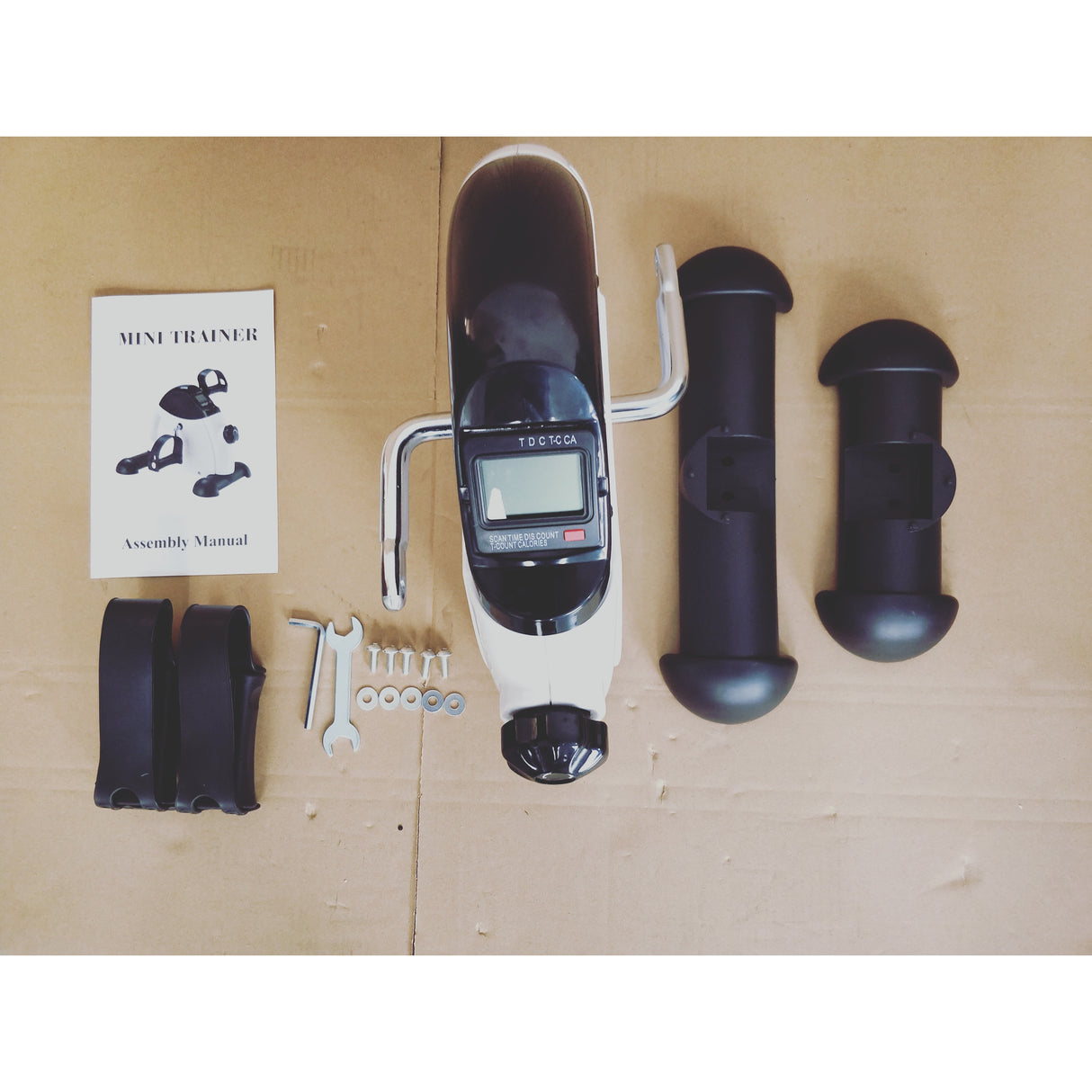 Mini Exercise Bike Rehabilitation Training With Electronic Display & Instep Restraint Strap