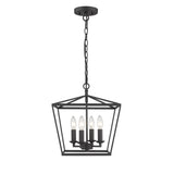 Mini Lantern Ceiling Light and Pendant in Black