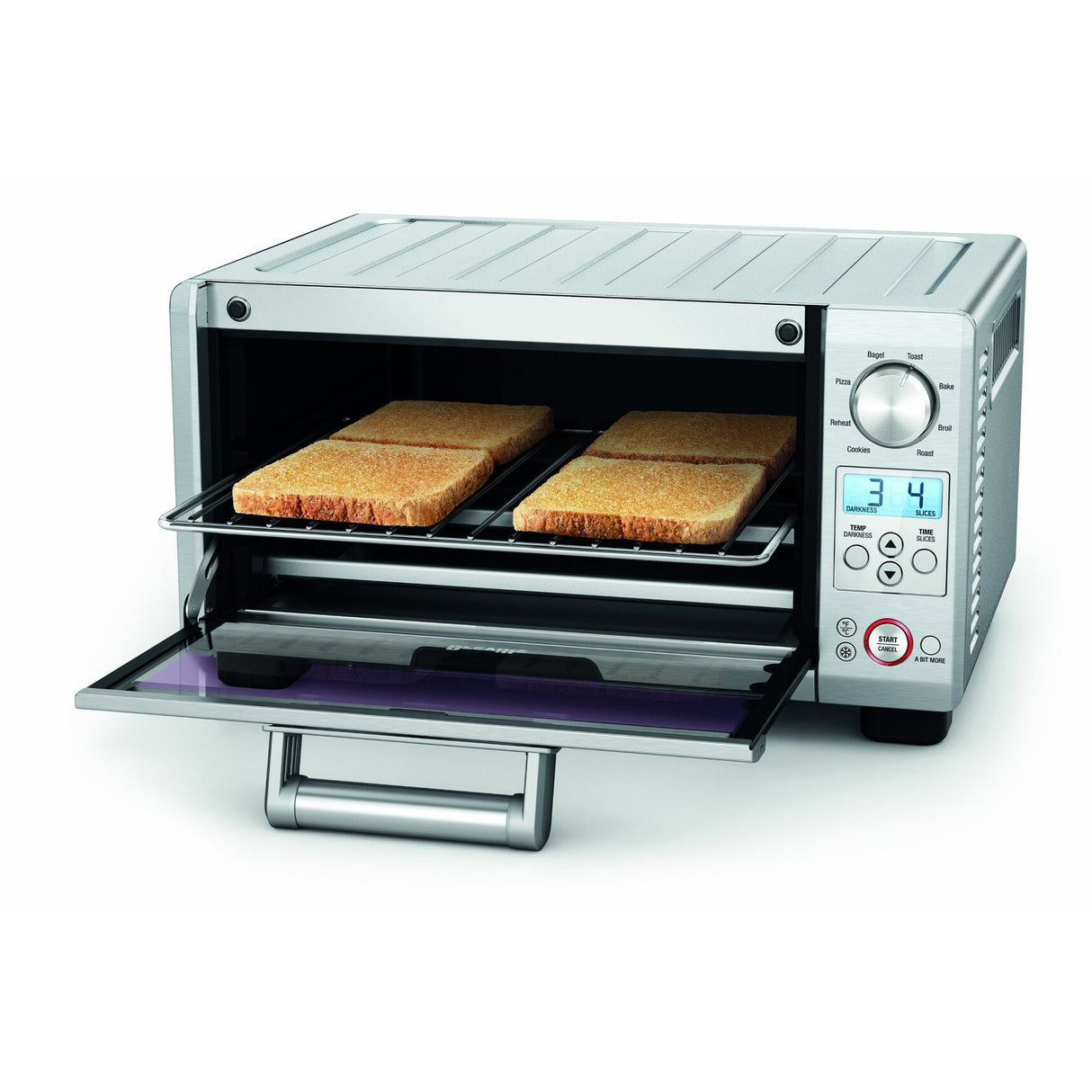 Mini Smart Toaster Oven, Brushed Stainless Steel