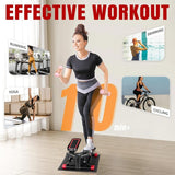 Mini Stepper Stair Stepper with Widened Foot Plate and Floor Mat