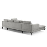 Minimalist 3-Piece U-Shape Sectional Multi-purpose Couch Sofa,5 Seat