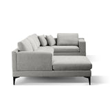 Minimalist 3-Piece U-Shape Sectional Multi-purpose Couch Sofa,5 Seat