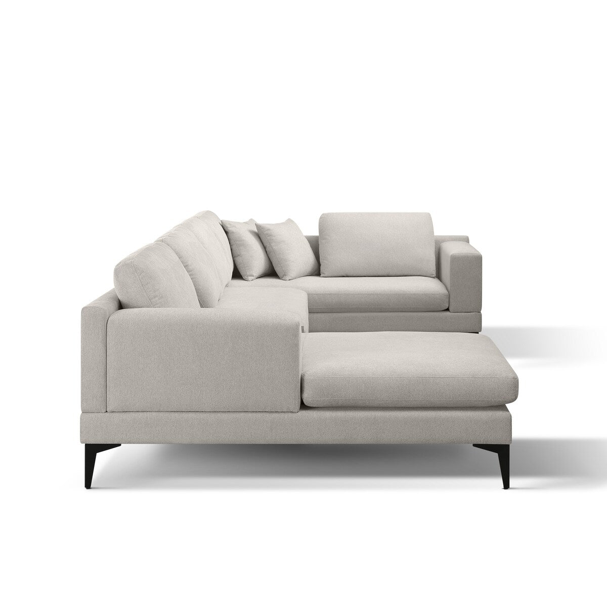 Minimalist 3-Piece U-Shape Sectional Multi-purpose Couch Sofa,5 Seat