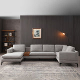 Minimalist 3-Piece U-Shape Sectional Multi-purpose Couch Sofa,5 Seat