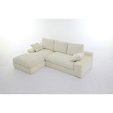 Minimalist Modular L-Shape Sectional Sofa Upholstered Sleeper Sofa with Chaise, Installation-Free Sofa