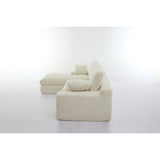 Minimalist Modular L-Shape Sectional Sofa Upholstered Sleeper Sofa with Chaise, Installation-Free Sofa