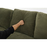 Minimalist Modular L-Shape Sectional Sofa Upholstered Sleeper Sofa with Chaise, Installation-Free Sofa