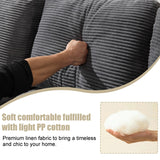 Minimalist Modular L-Shape Sectional Sofa Upholstered Sleeper Sofa with Chaise, Installation-Free Sofa