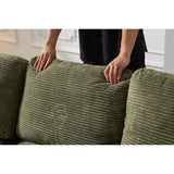 Minimalist Modular L-Shape Sectional Sofa Upholstered Sleeper Sofa with Chaise, Installation-Free Sofa