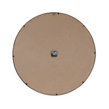 HomeRoots 32" Circle White and Gold Metal Analog Wall Clock