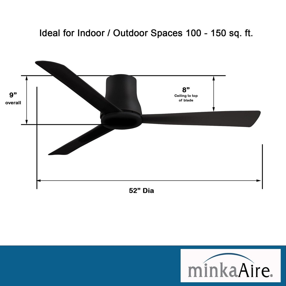 Minka Aire Simple Flush 52-Inch Ceiling Fan